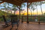 Highland Escape - Sunset View from Entry Level Deck